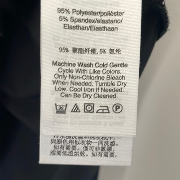 DKNY Black Stretch Ruffled Sleeveless Top Women's Size S - Picture 9 of 10